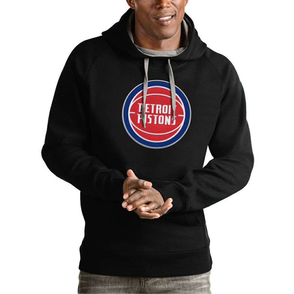 Detroit Pistons Antigua Team Logo Victory Pullover Hoodie sale Online