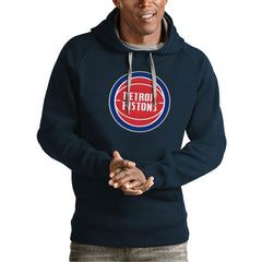 Detroit Pistons Antigua Team Logo Victory Pullover Hoodie sale Discount