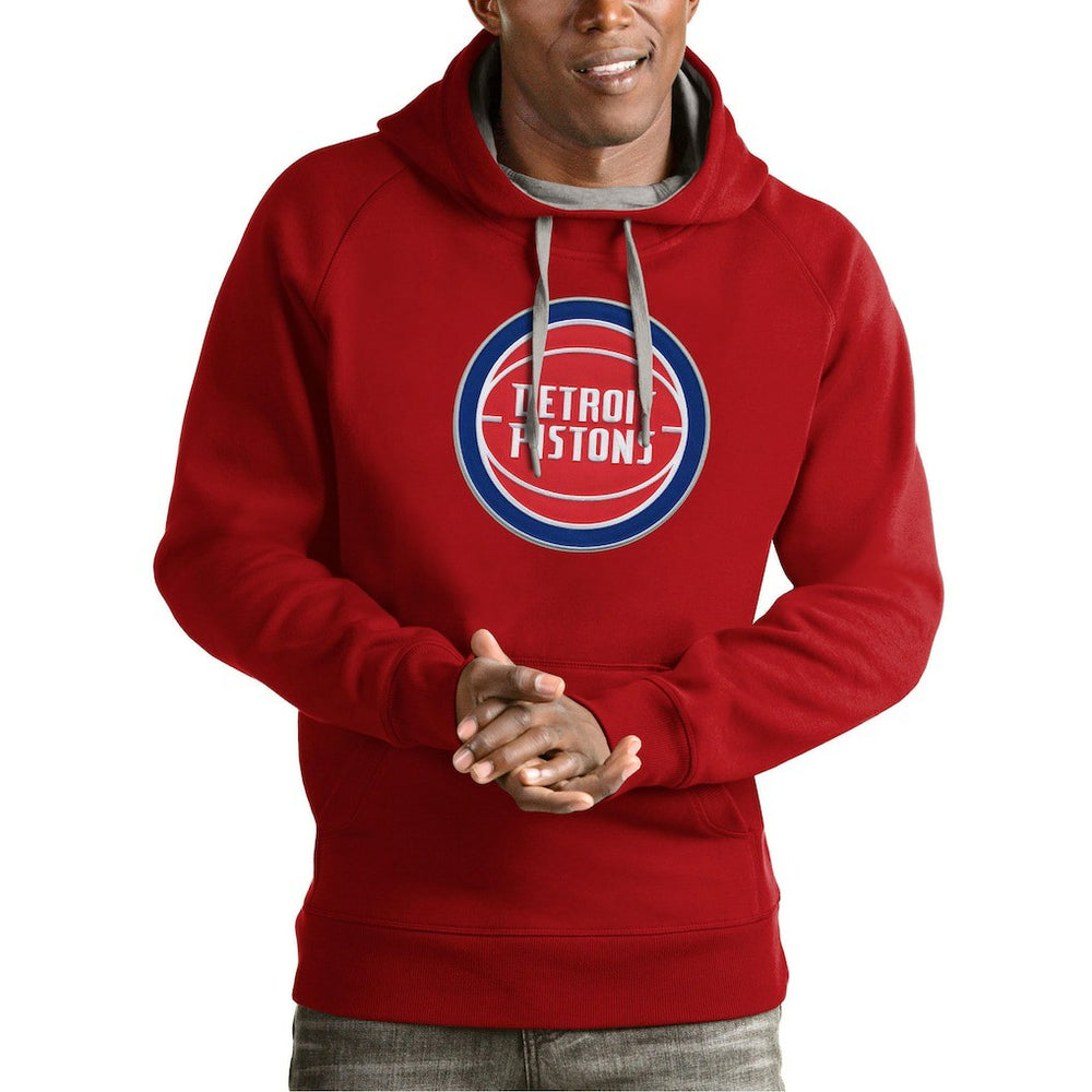 Detroit Pistons Antigua Team Logo Victory Pullover Hoodie sale Online