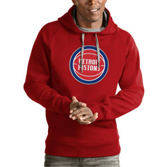 Detroit Pistons Antigua Team Logo Victory Pullover Hoodie sale Online