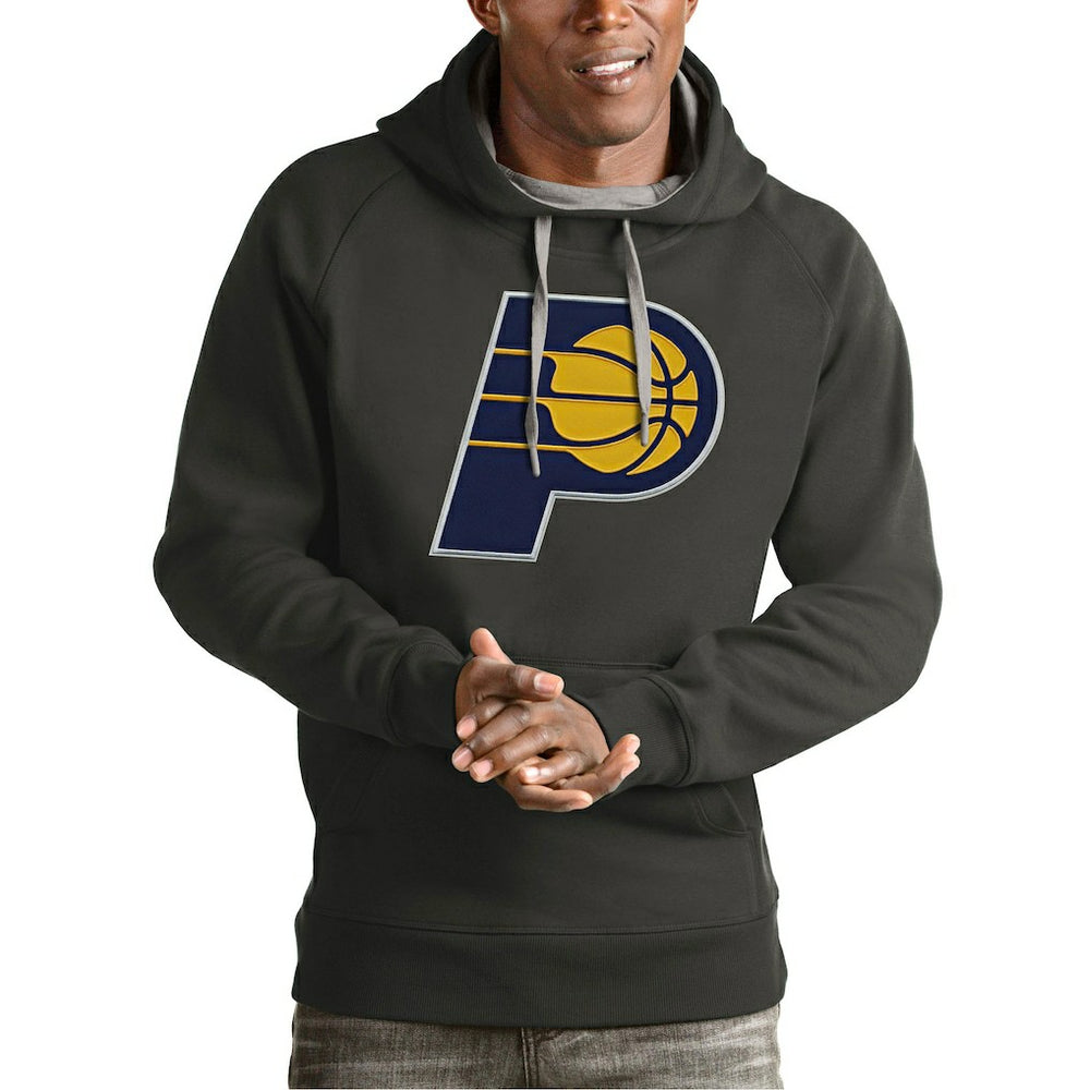 Indiana Pacers Antigua Team Logo Victory Pullover Hoodie Online
