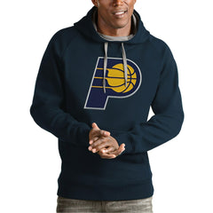 Indiana Pacers Antigua Team Logo Victory Pullover Hoodie New