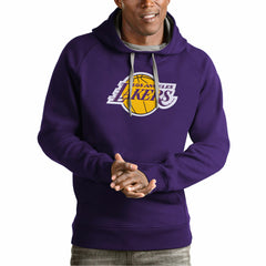 Los Angeles Lakers Antigua Team Logo Victory Pullover Hoodie For Sale