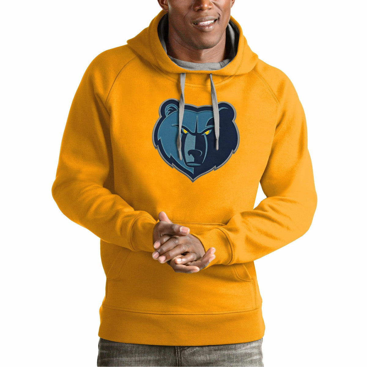Memphis Grizzlies Antigua Team Logo Victory Pullover Hoodie Discount