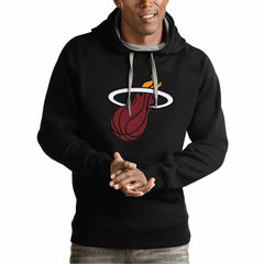 Miami Heat Antigua Team Logo Victory Pullover Hoodie New