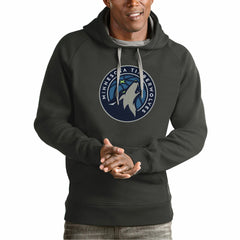 Minnesota Timberwolves Antigua Team Logo Victory Pullover Hoodie New