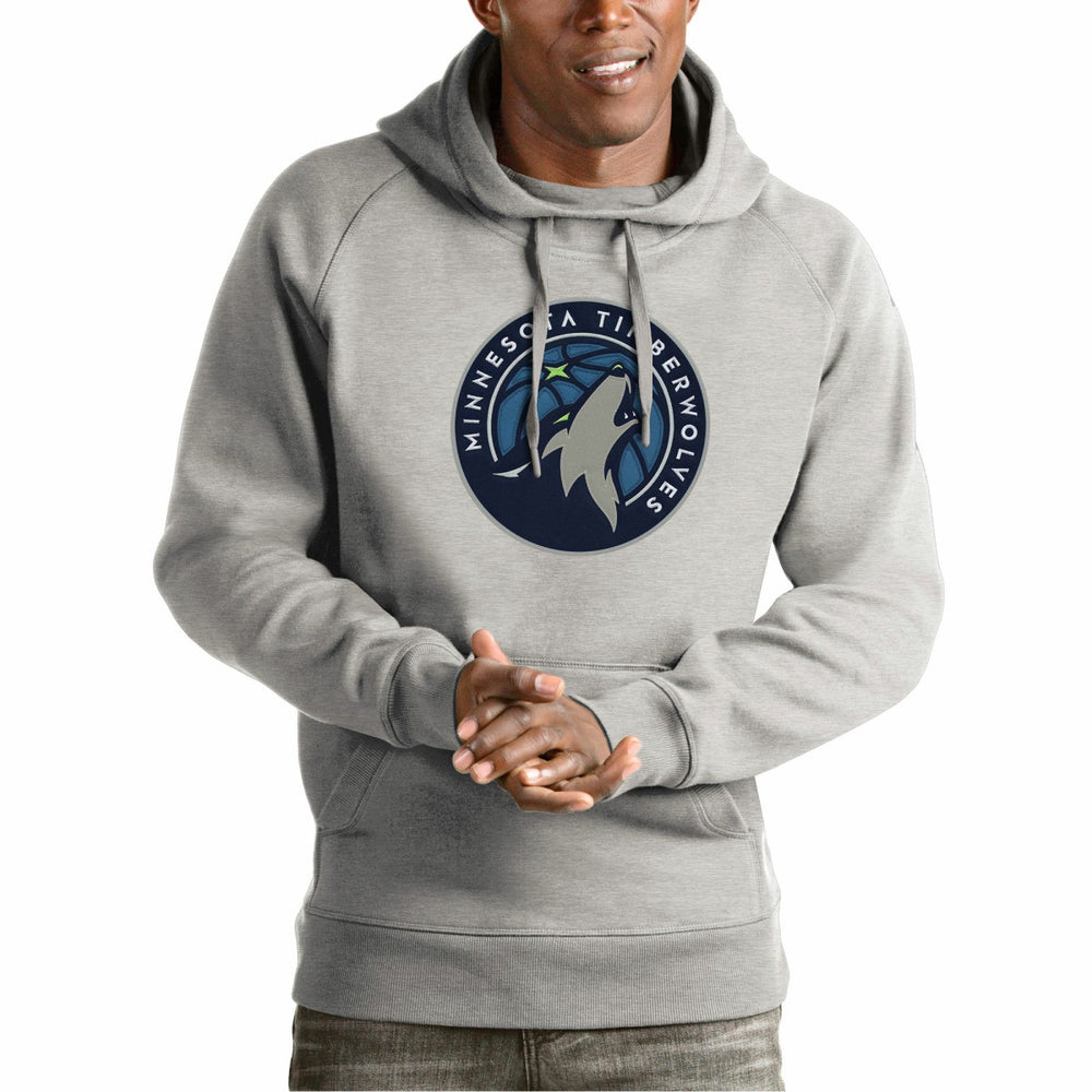 Minnesota Timberwolves Antigua Team Logo Victory Pullover Hoodie New