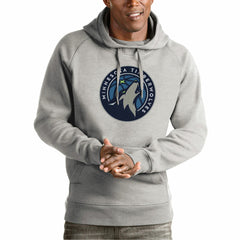 Minnesota Timberwolves Antigua Team Logo Victory Pullover Hoodie New