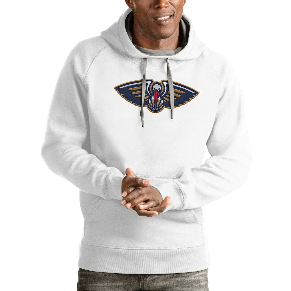 New Orleans Pelicans Antigua Team Logo Victory Pullover Hoodie On Sale