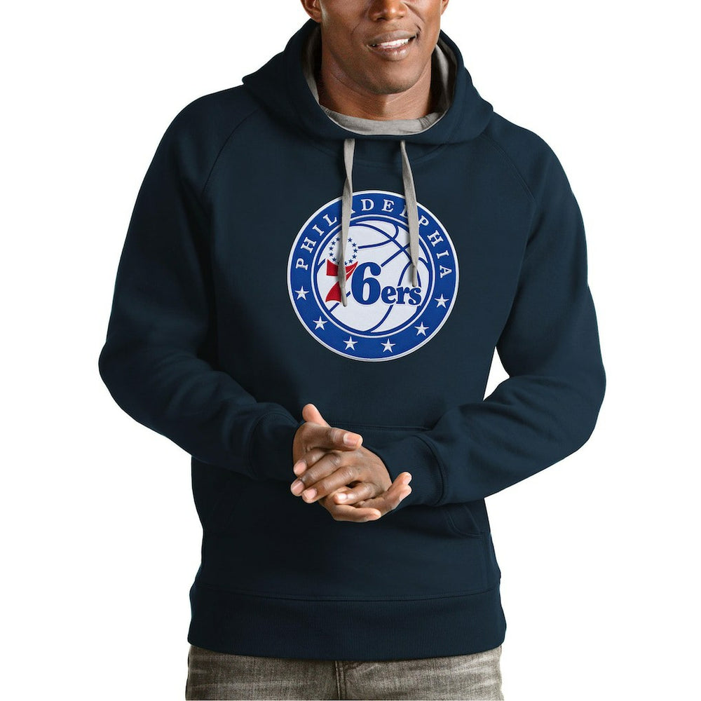 Philadelphia 76ers Antigua Team Logo Victory Pullover Hoodie Discount
