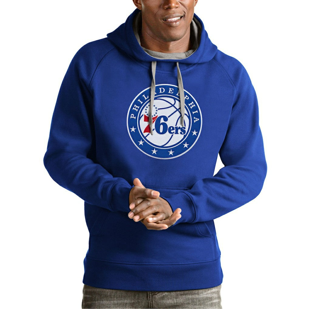 Philadelphia 76ers Antigua Team Logo Victory Pullover Hoodie Online