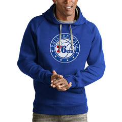 Philadelphia 76ers Antigua Team Logo Victory Pullover Hoodie Online