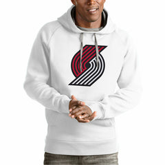 Portland Trail Blazers Antigua Team Logo Victory Pullover Hoodie On Sale
