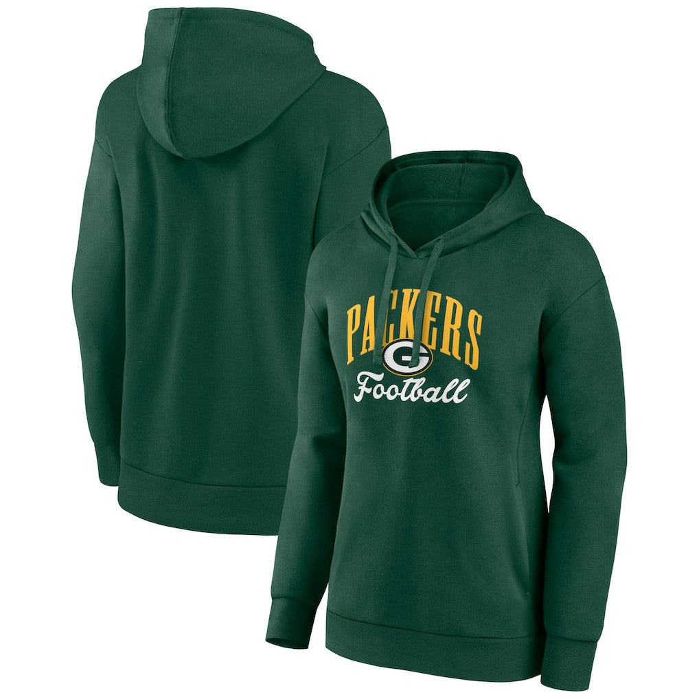 Green Bay Packers  Women's Victory Script Pullover Hoodie