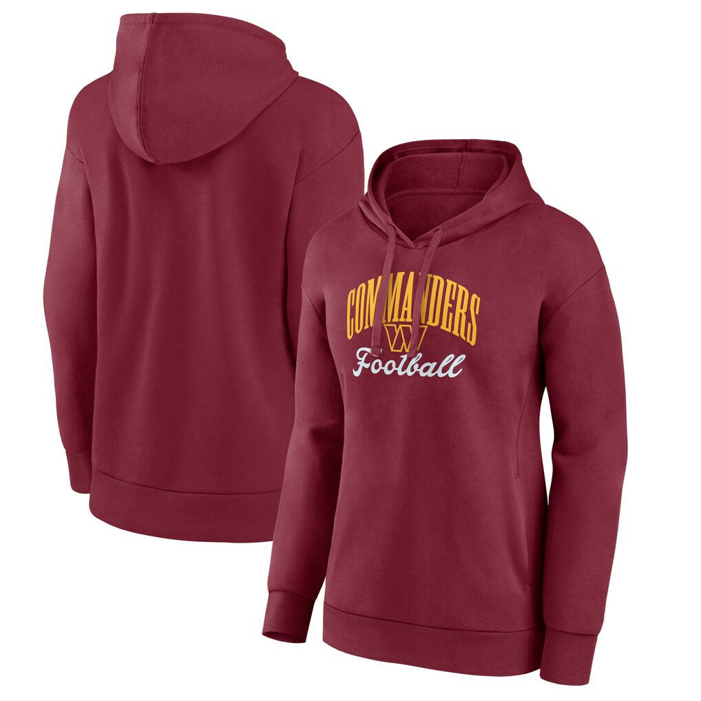 Washington Commanders  Women's Victory Script Pullover Hoodie