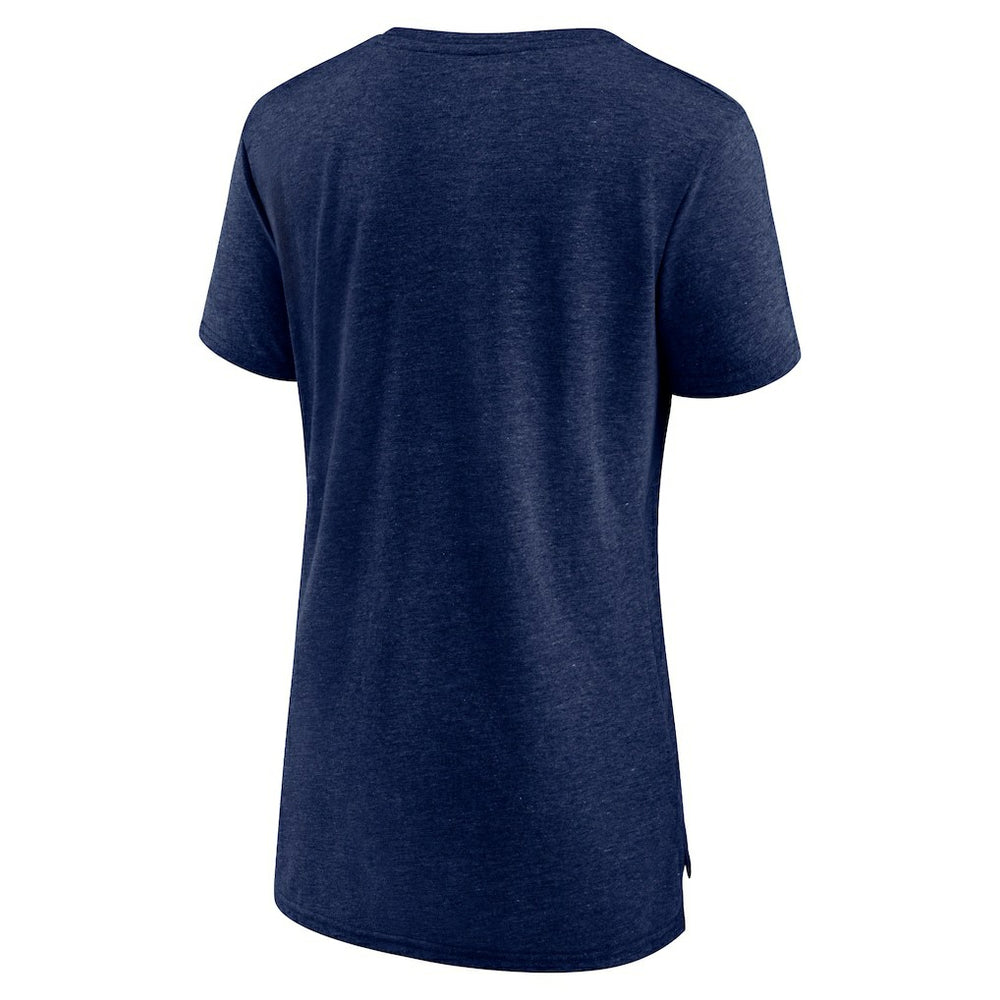 Chicago Bears  Women's Throwback Team Logo Tri-Blend T-Shirt