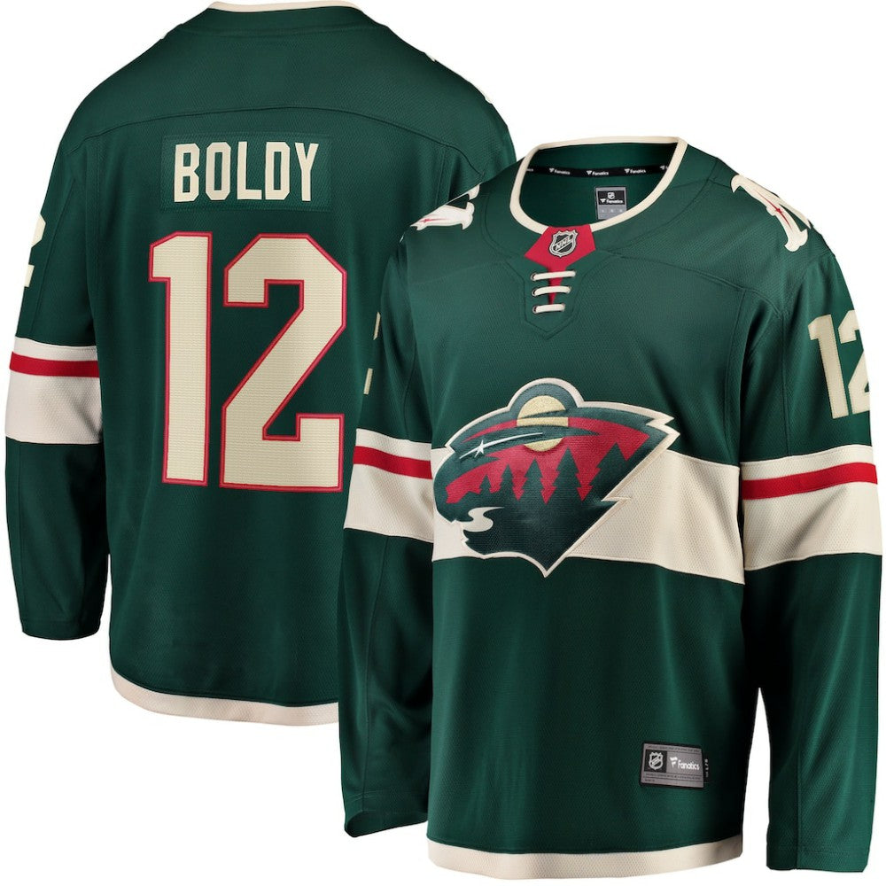 Matthew Boldy Minnesota Wild Fanatics Home Breakaway Player Jersey Sale