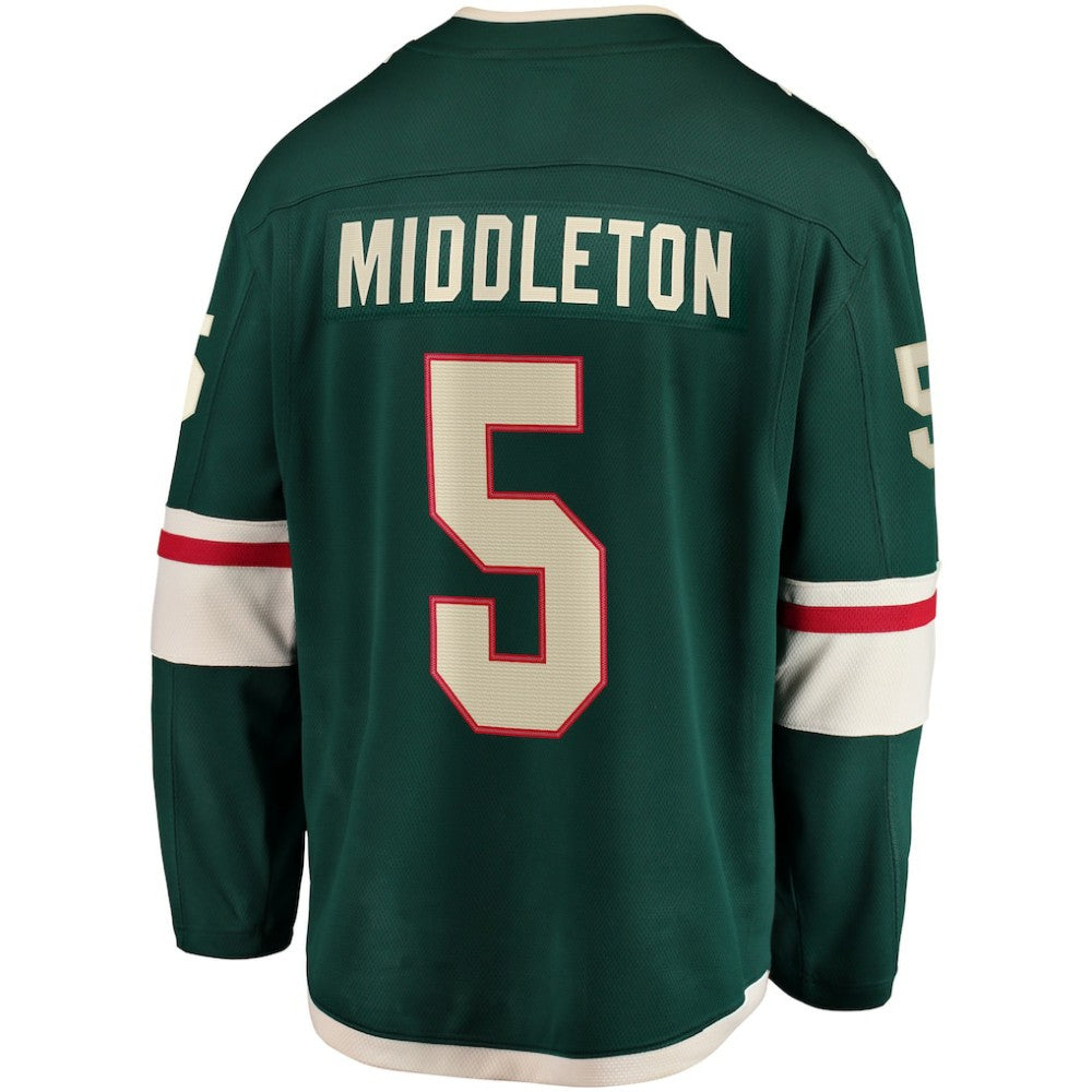 Jake Middleton Minnesota Wild Fanatics Home Breakaway Player Jersey On Sale