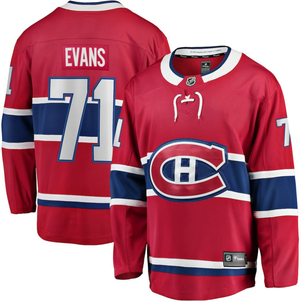 Jake Evans Montreal Canadiens Fanatics Home Breakaway Player Jersey On Sale