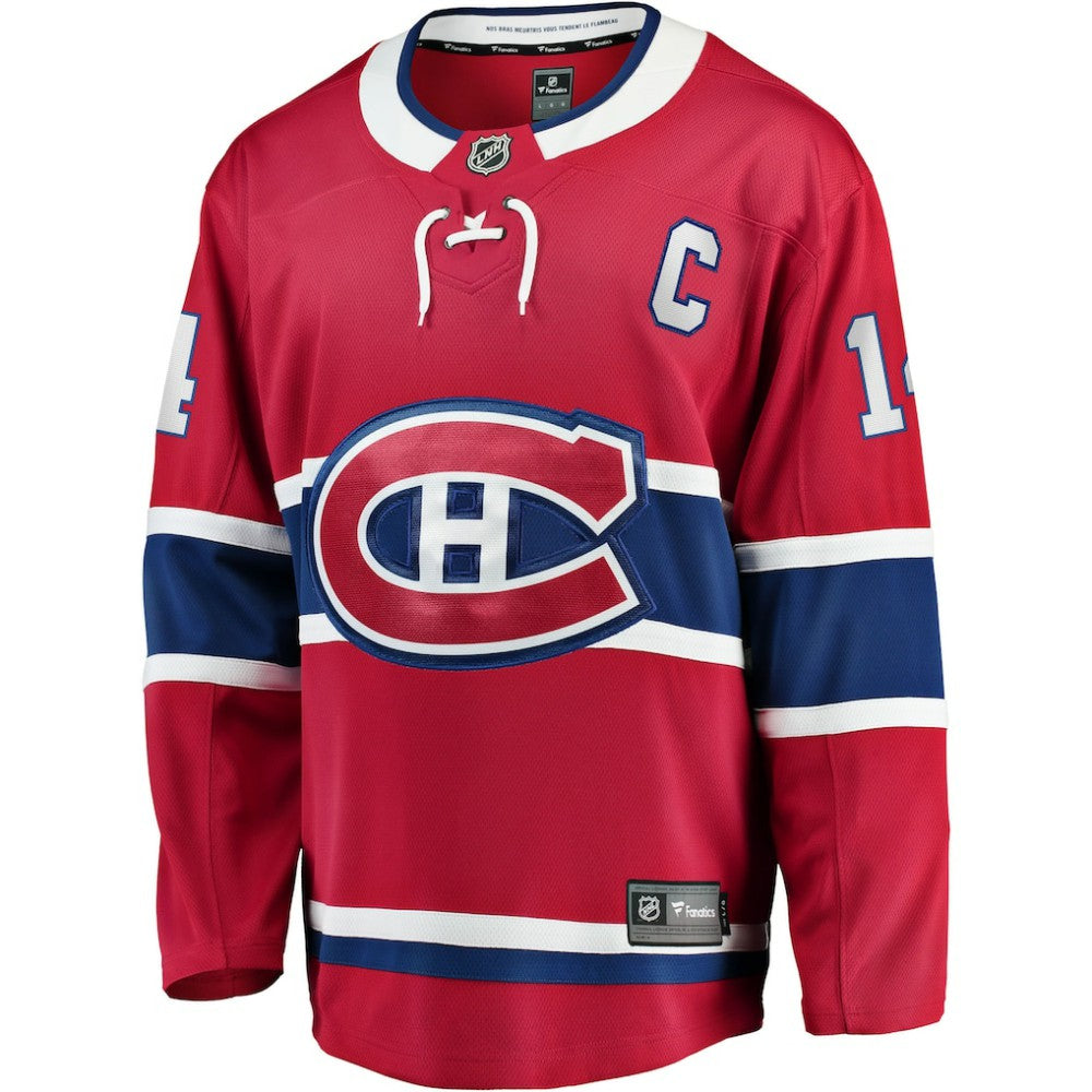 Nick Suzuki Montreal Canadiens Fanatics Home Captain Patch Breakaway Player Jersey On Sale
