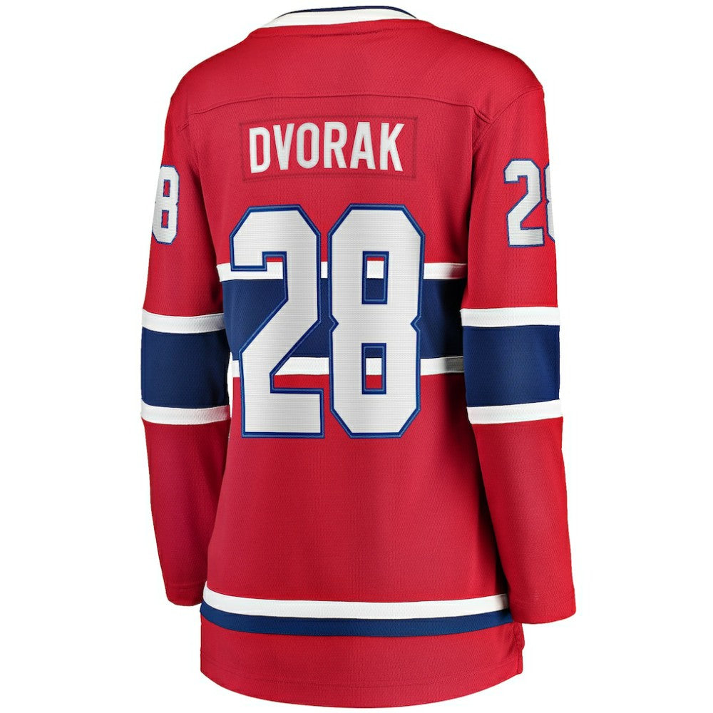 Christian Dvorak Montreal Canadiens Fanatics Women's Home Breakaway Player Jersey For Sale