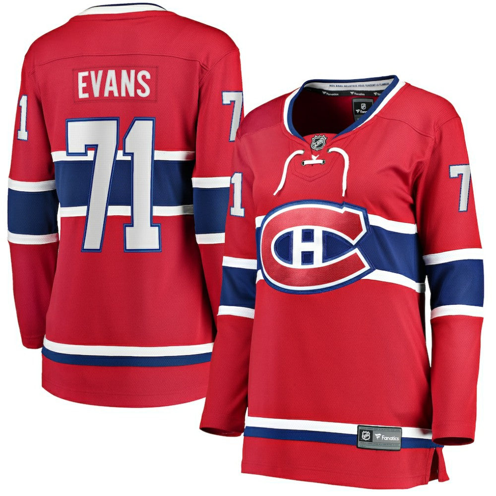 Jake Evans Montreal Canadiens Fanatics Women's Home Breakaway Player Jersey Sale