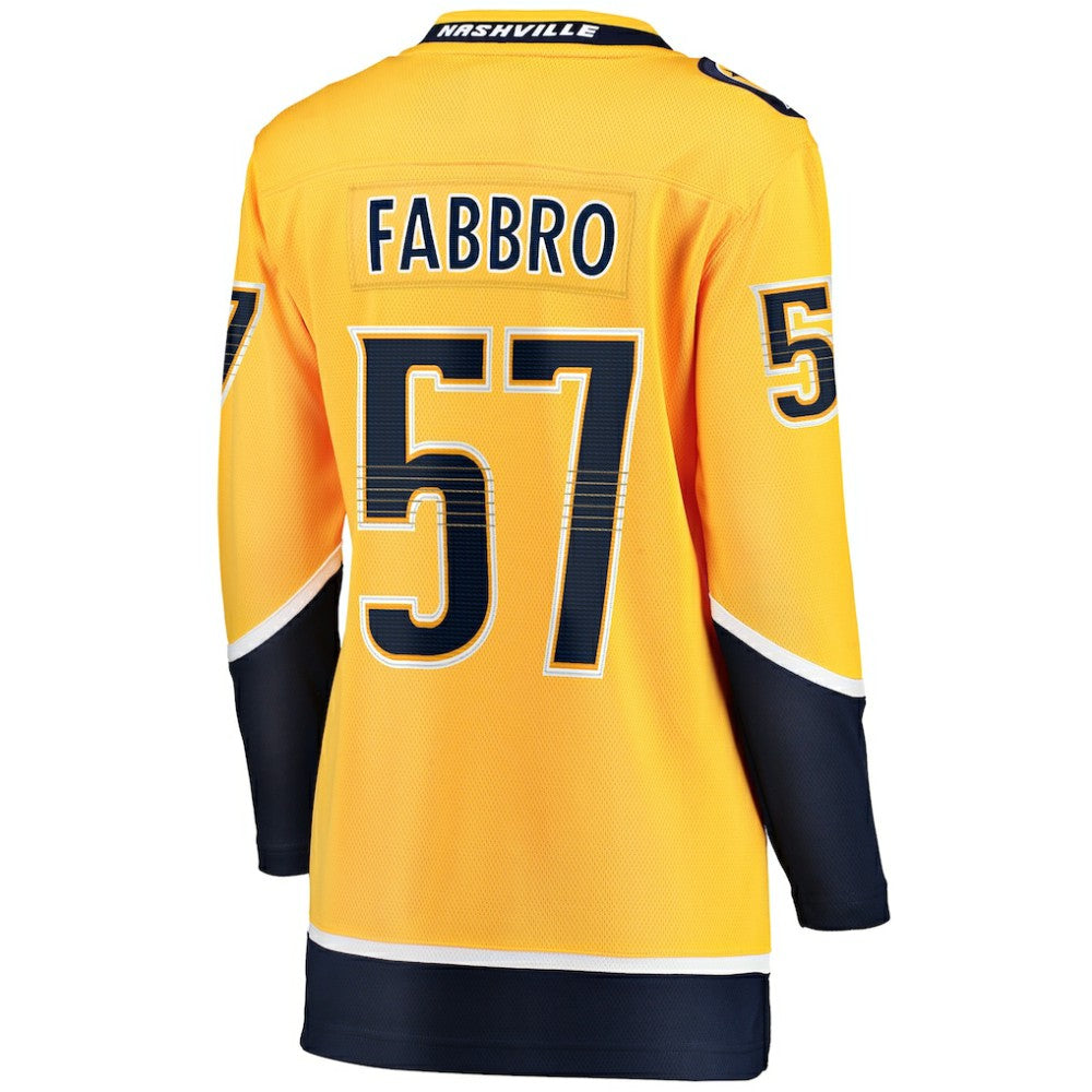 Dante Fabbro Nashville Predators Fanatics Women's Home Breakaway Player Jersey On Sale