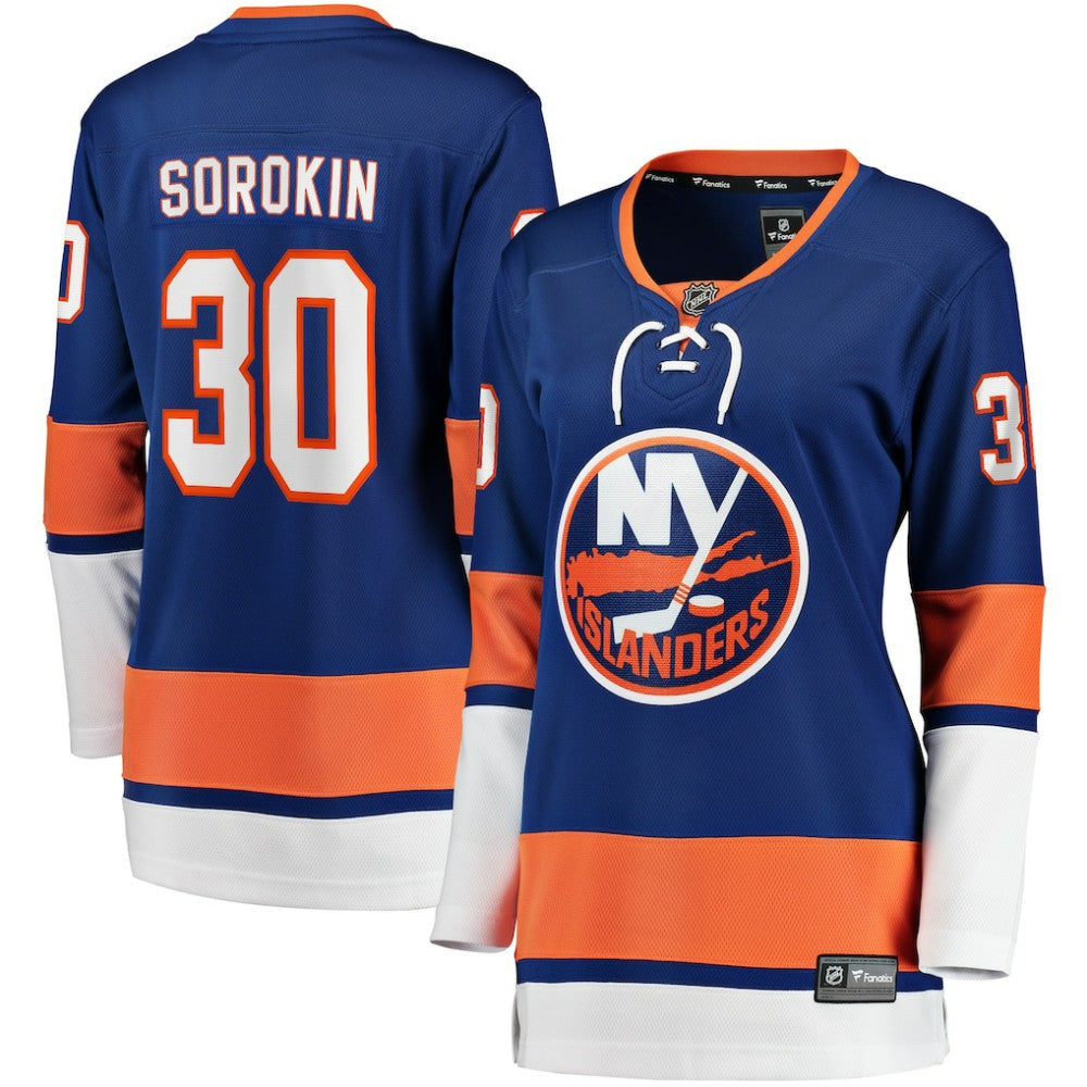 Ilya Sorokin New York Islanders Fanatics Women's Home Breakaway Player Jersey On Sale