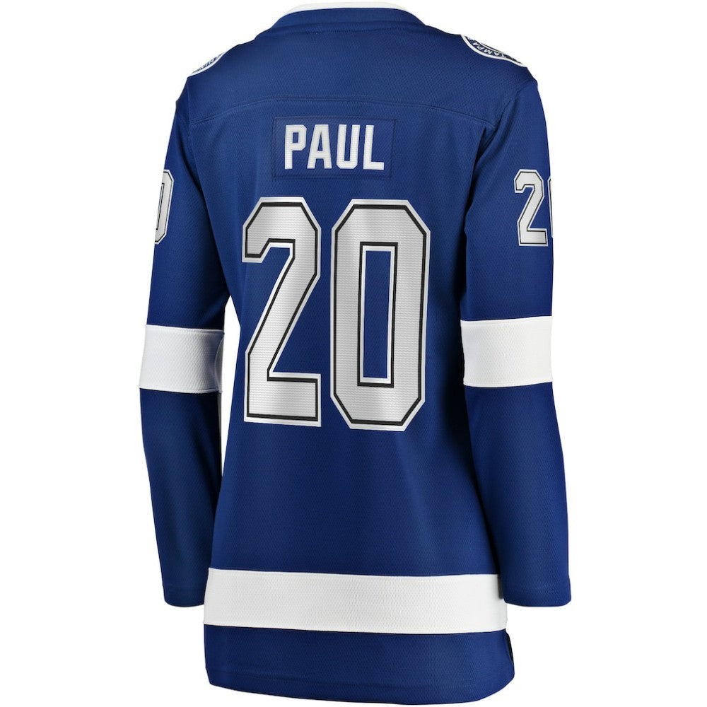 Nicholas Paul Tampa Bay Lightning Fanatics Women's Home Breakaway Player Jersey Sale