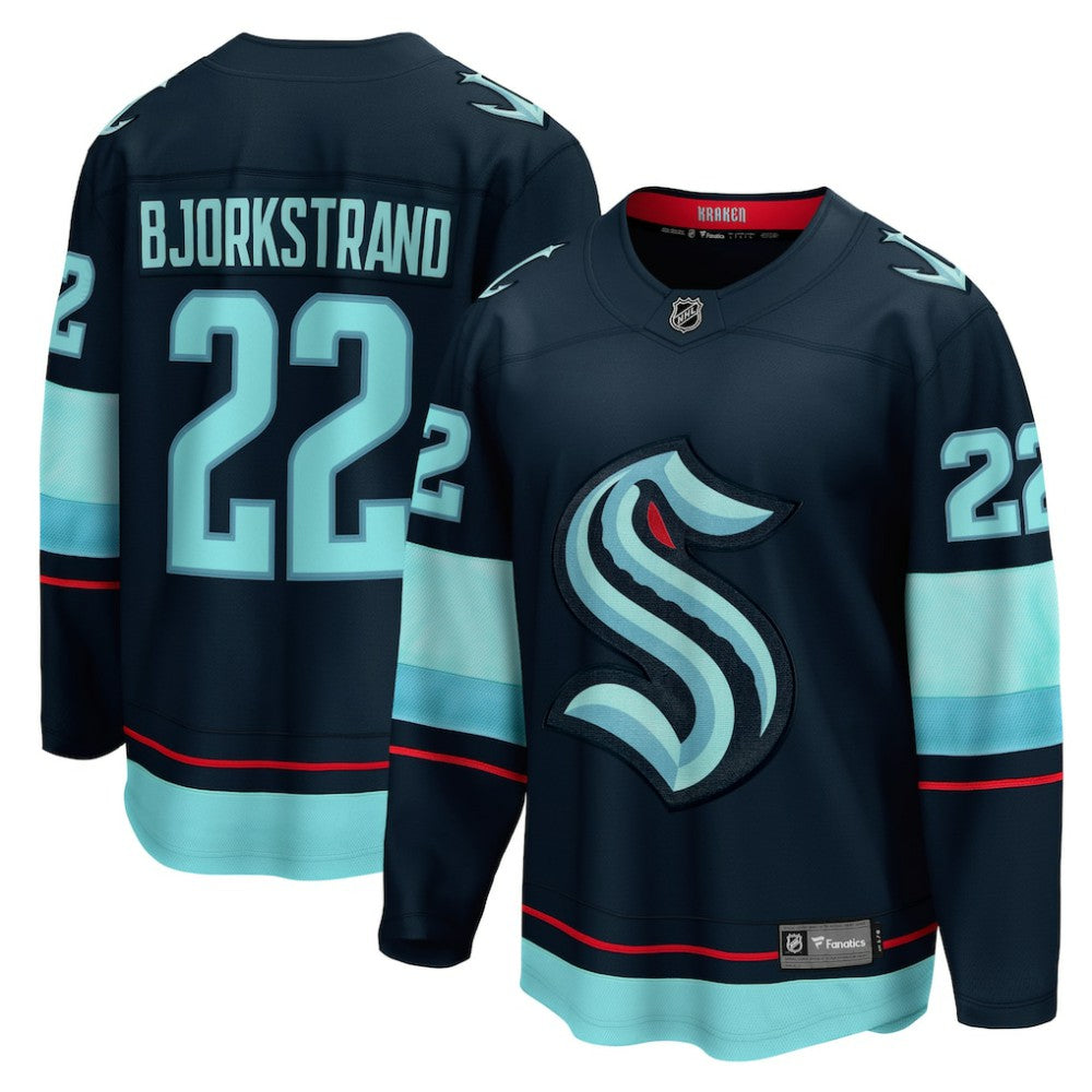 Oliver Bjorkstrand Seattle Kraken Fanatics Home Breakaway Player Jersey Sale