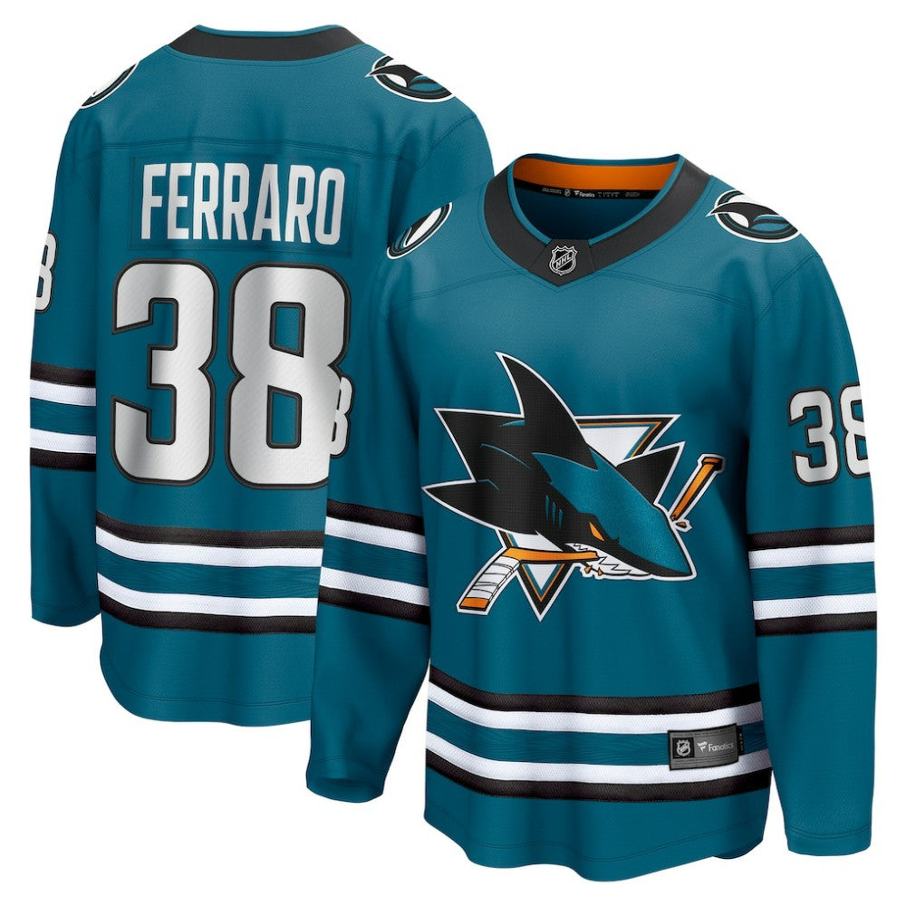 Mario Ferraro San Jose Sharks Fanatics Home Breakaway Player Jersey On Sale