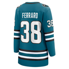 Mario Ferraro San Jose Sharks Fanatics Women's Home Breakaway Player Jersey Outlet