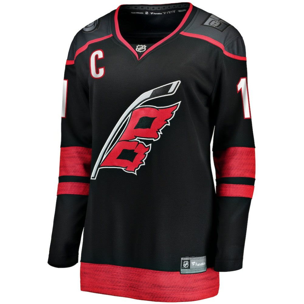 Jordan Staal Carolina Hurricanes Fanatics Women's Home Captain Patch Breakaway Player Jersey Online