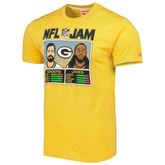 Green Bay Packers  Aaron Rodgers & Aaron Jones  Homage Unisex NFL Jam Tri-Blend T-Shirt