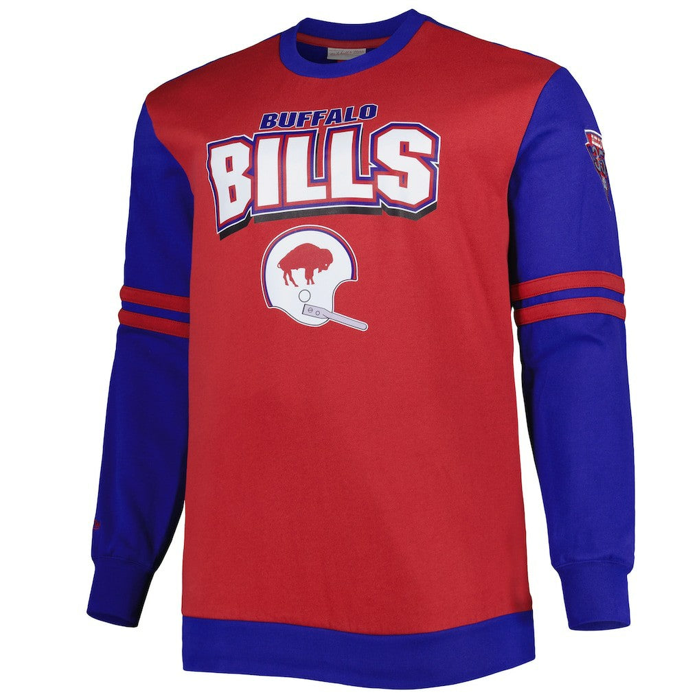 Buffalo Bills Mitchell & Ness Big & Tall Celebration of Champions Pullover Sweatshirt