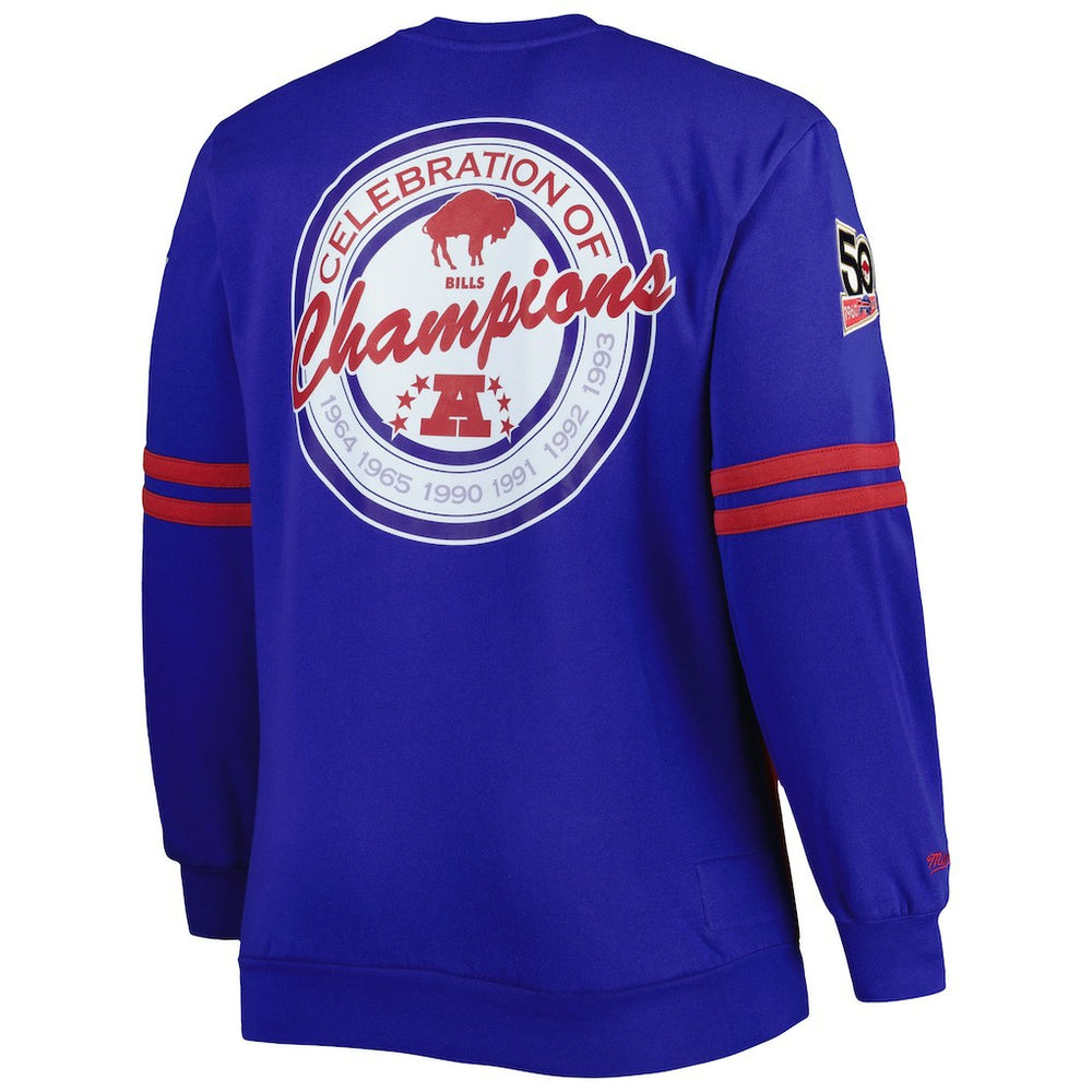 Buffalo Bills Mitchell & Ness Big & Tall Celebration of Champions Pullover Sweatshirt