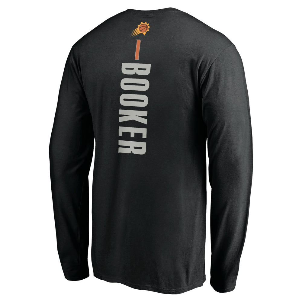 Devin Booker Phoenix Suns Playmaker Name & Number Long Sleeve T-Shirt For Sale