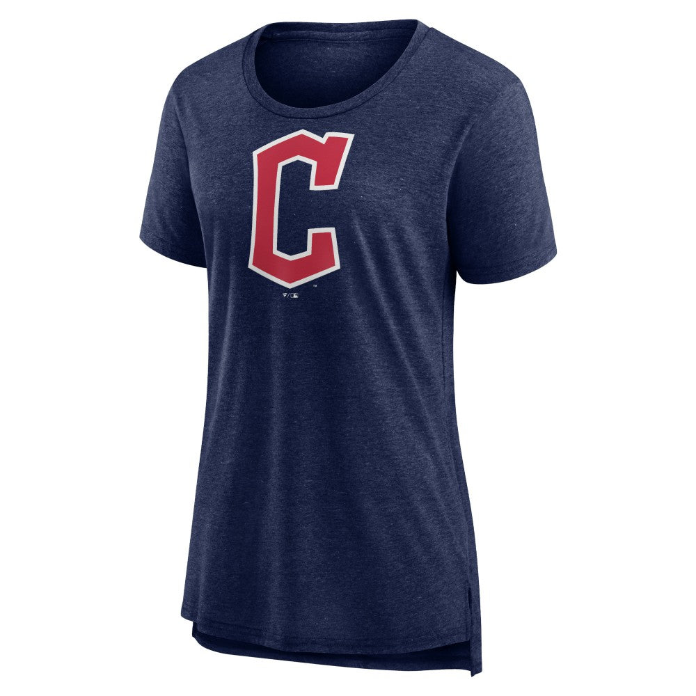 Cleveland Guardians Women's Official Wordmark Tri-Blend T-Shirt | MLB Online