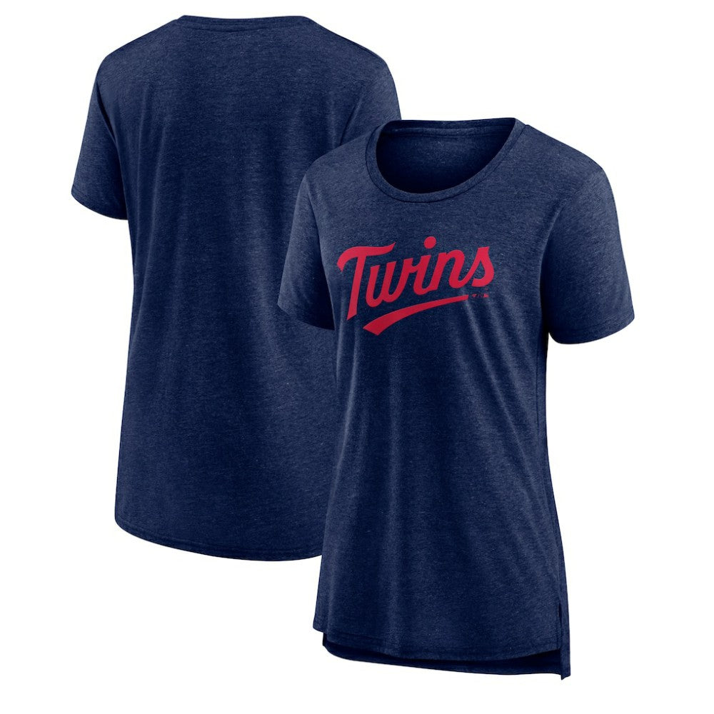 Minnesota Twins Women's Official Wordmark Tri-Blend T-Shirt | MLB Shop