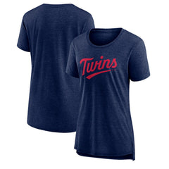 Minnesota Twins Women's Official Wordmark Tri-Blend T-Shirt | MLB Shop