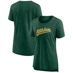 Athletics Women's Official Wordmark Tri-Blend T-Shirt | MLB Discount