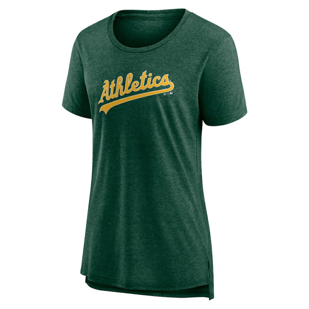 Athletics Women's Official Wordmark Tri-Blend T-Shirt | MLB Discount