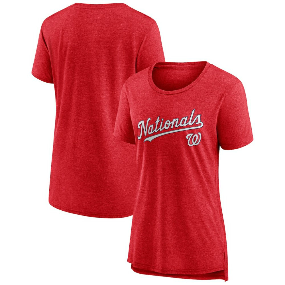 Washington Nationals Women's Official Wordmark Tri-Blend T-Shirt | MLB Sale