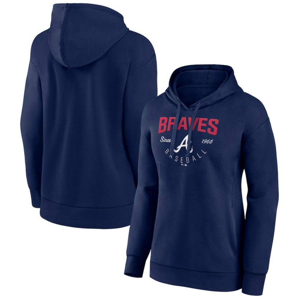 Atlanta Braves Women's Team Live For It Pullover Hoodie | MLB Outlet