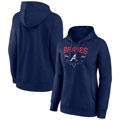 Atlanta Braves Women's Team Live For It Pullover Hoodie | MLB Outlet