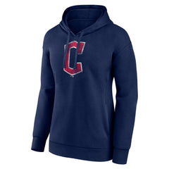 Cleveland Guardians Women's Distressed Team Pullover Hoodie | MLB On Sale