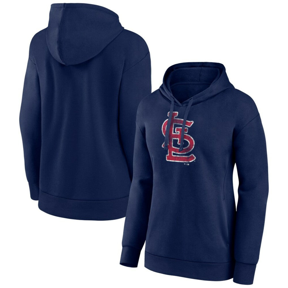 St. Louis Cardinals Women's Distressed Team Pullover Hoodie | MLB US