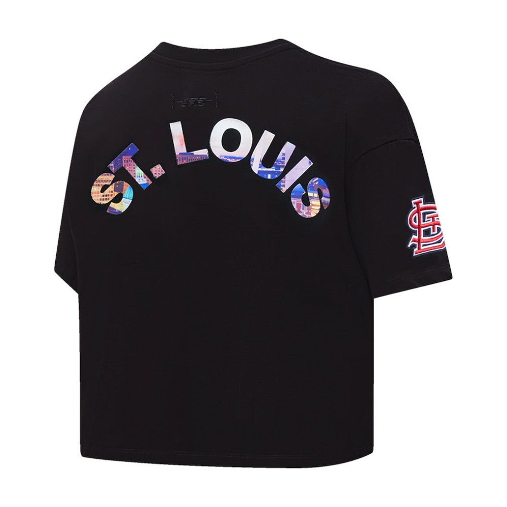 St. Louis Cardinals Pro Standard Women's Cityscape Boxy T-Shirt | MLB New