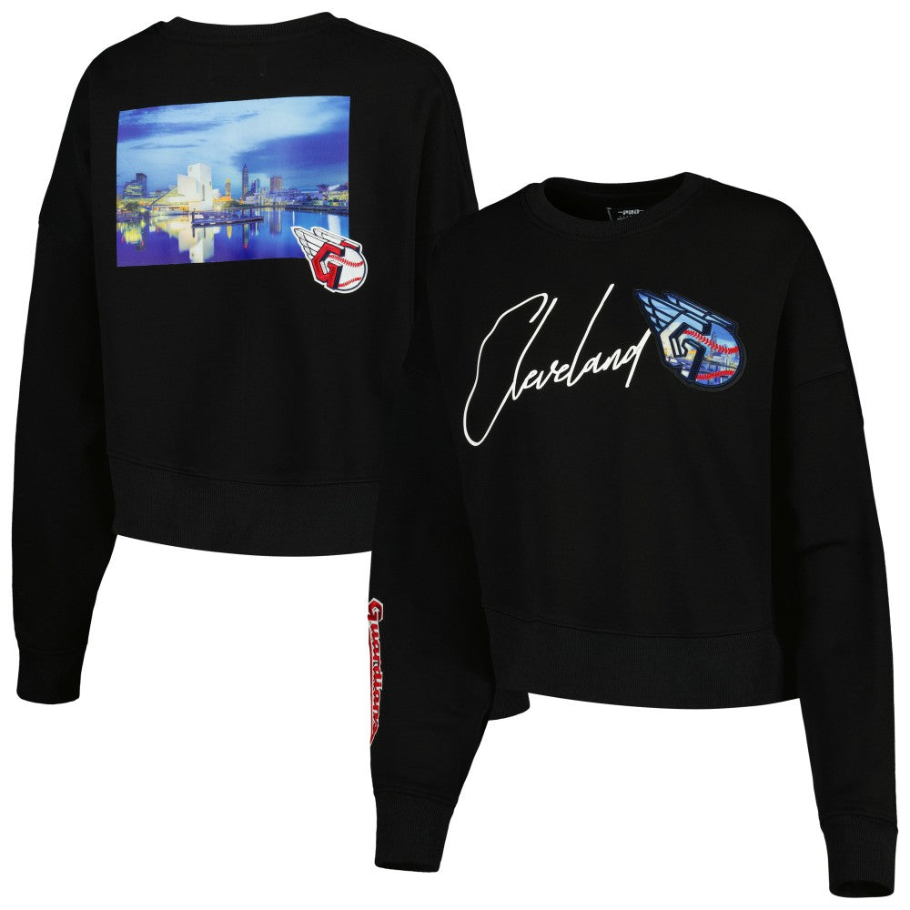 Cleveland Guardians Pro Standard Women's City Scape Pullover Sweatshirt | MLB For sale