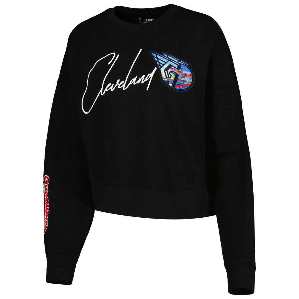 Cleveland Guardians Pro Standard Women's City Scape Pullover Sweatshirt | MLB For sale